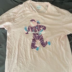 Light Pink Spaceman Public Art T-Shirt
